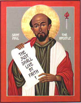 St .Paul the Apostle Small Plaque