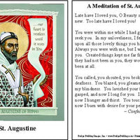 St. Augustine of Hippo Prayer Card