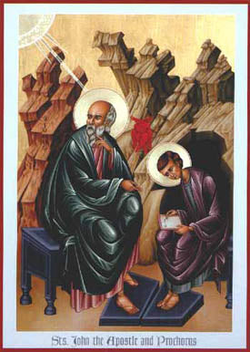 St. John & Prochorus Holy Card