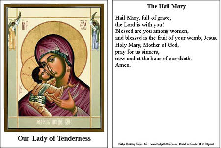 Lady Tenderness Prayer Card
