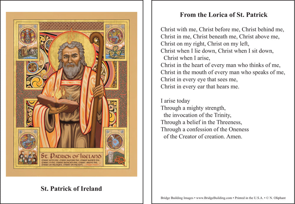 St. Patrick of Ireland Prayer Card
