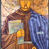 Maximilian Kolbe Holy Card