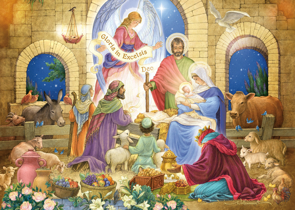 Glorious Nativity Christmas Card