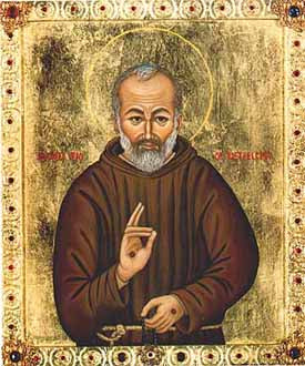 Padre Pio Note Card