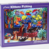 Kittens Fishing Jigsaw Puzzle 550 Piece