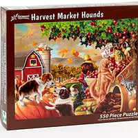 Harvest Market Hounds Jigsaw Puzzle 550 Piece