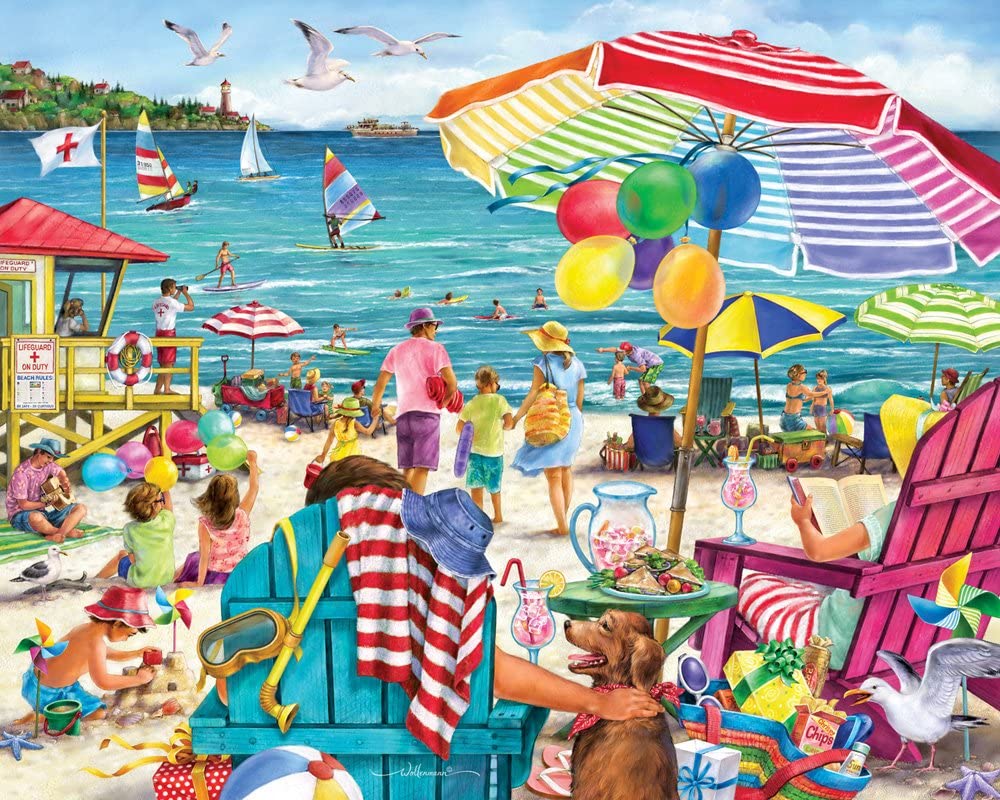 Day at the Beach Jigsaw Puzzle 1000 Piece