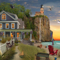 Beachside Lighthouse Jigsaw Puzzle 550 Piece