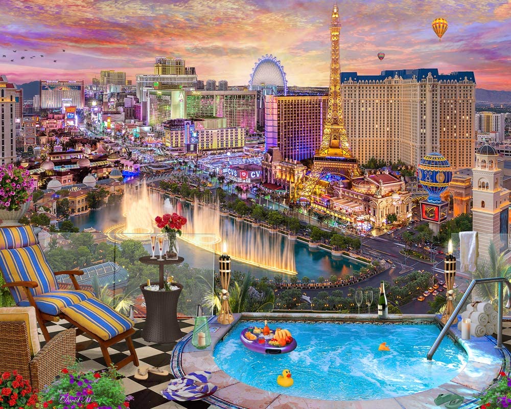 Las Vegas Twilight Jigsaw Puzzle 1000 Piece