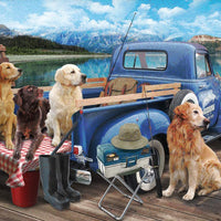 Dogs Gone Fishing Jigsaw Puzzle 550 Piece