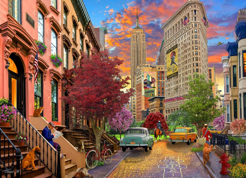 Hopscotch in New York Jigsaw Puzzle 1000 Piece