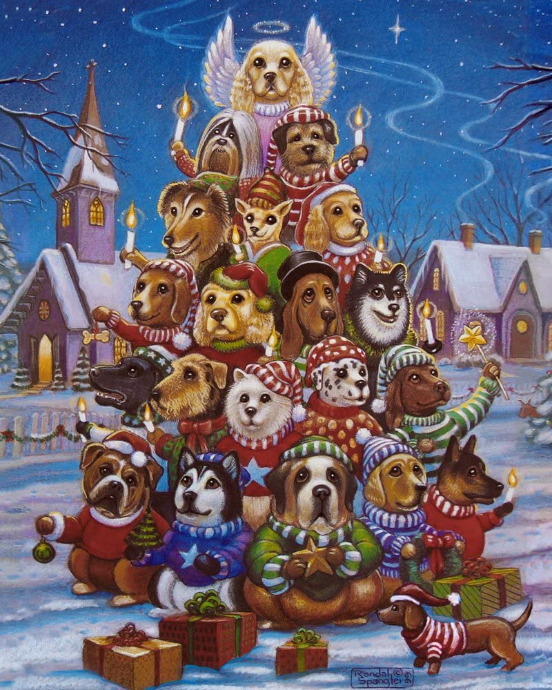 Canine Christmas Tree Jigsaw Puzzle 1000 Piece